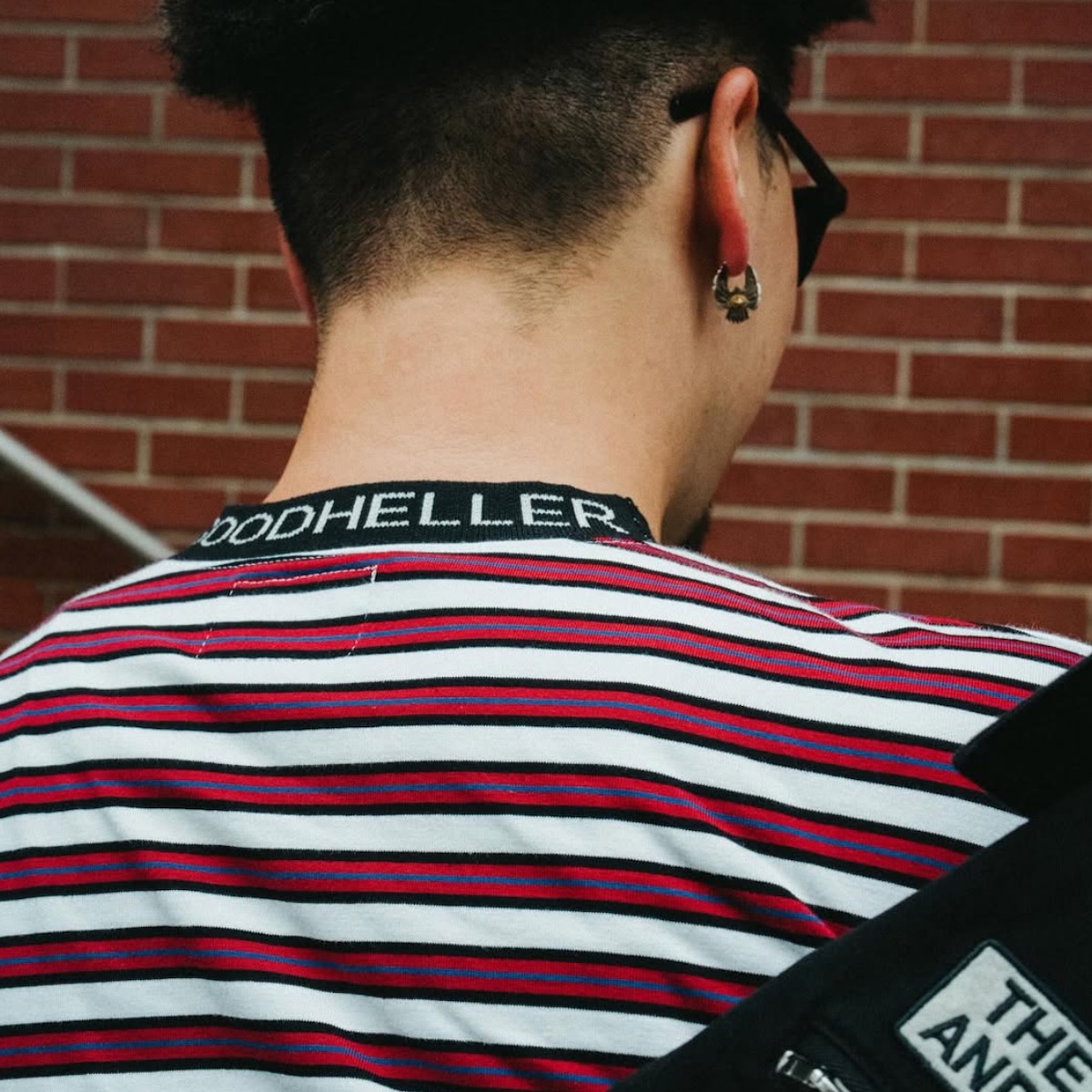 Border L/S TSHIRT RED / GOOD HELLER - PEDESTRIAN