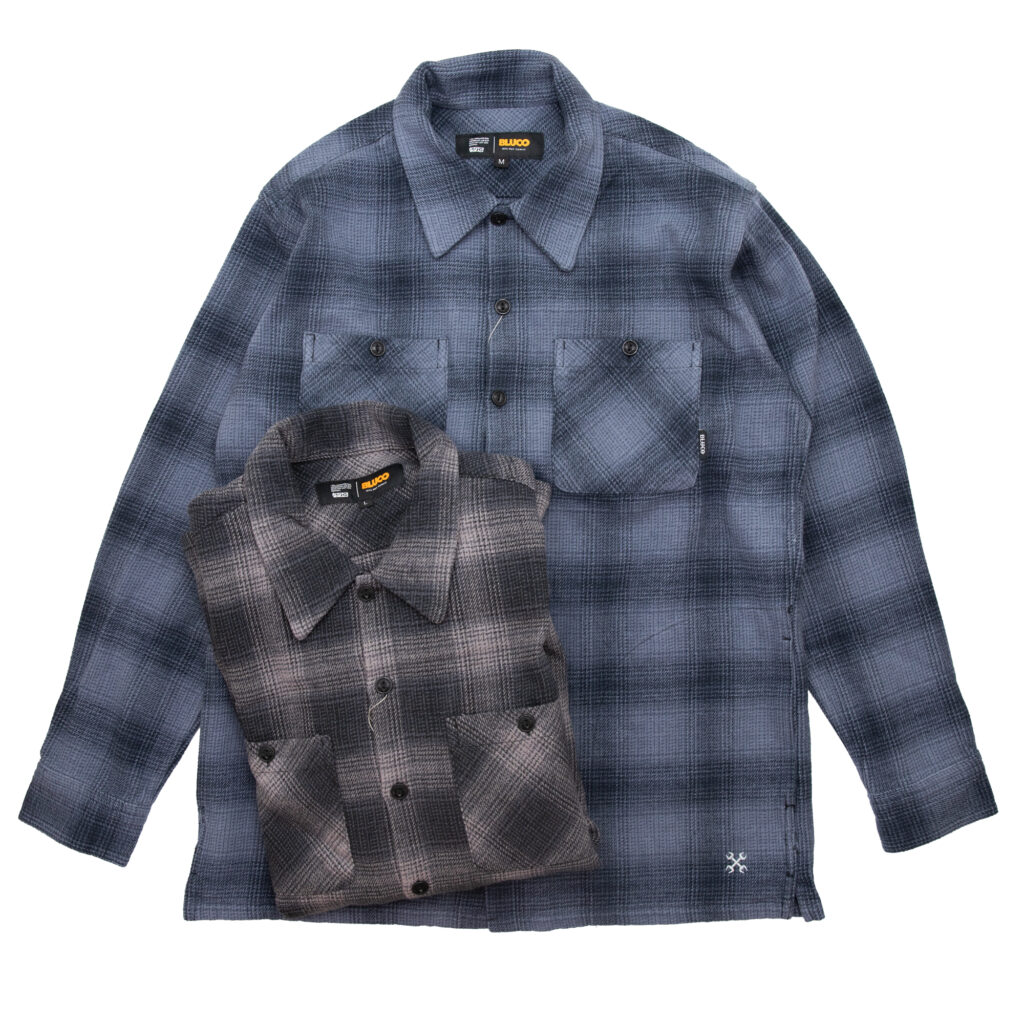 Ombre Check Flannel Shirt / BLUCO - PEDESTRIAN