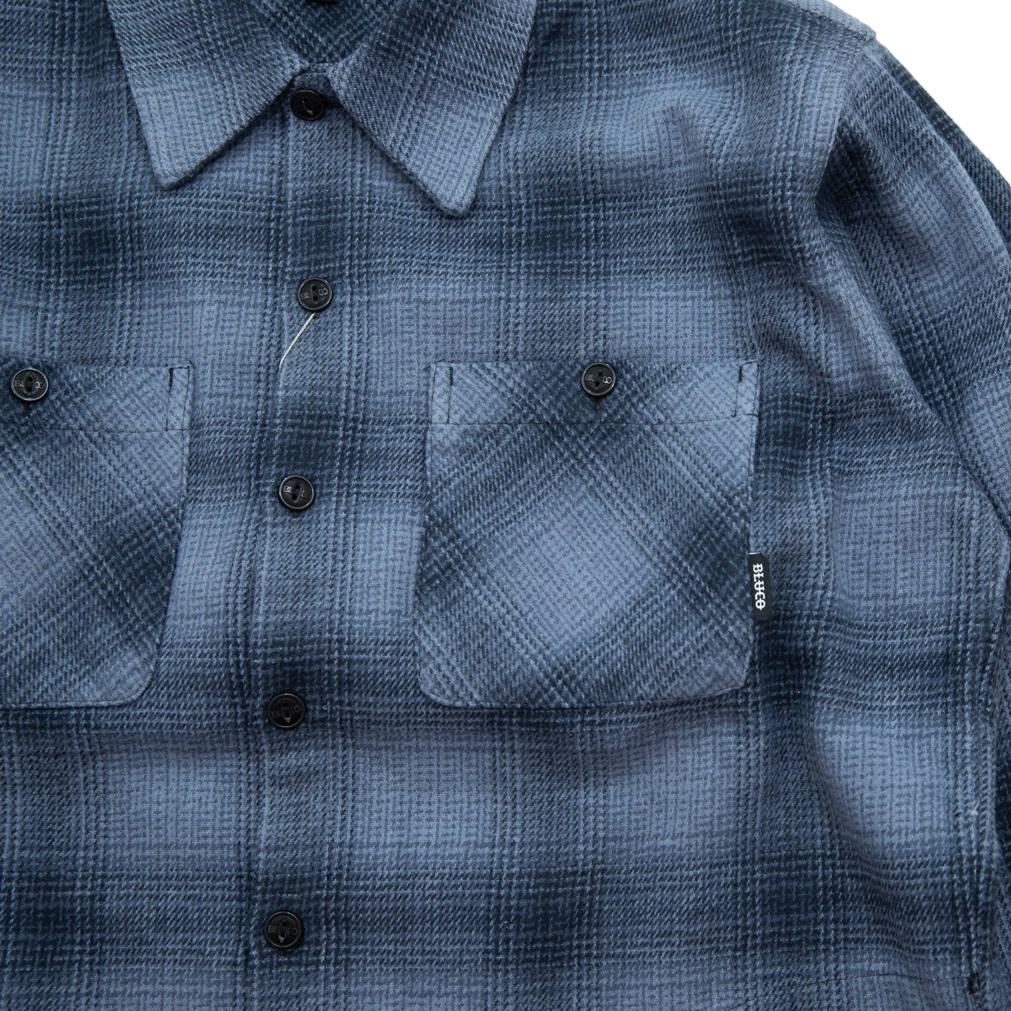 Ombre Check Flannel Shirt / BLUCO - PEDESTRIAN