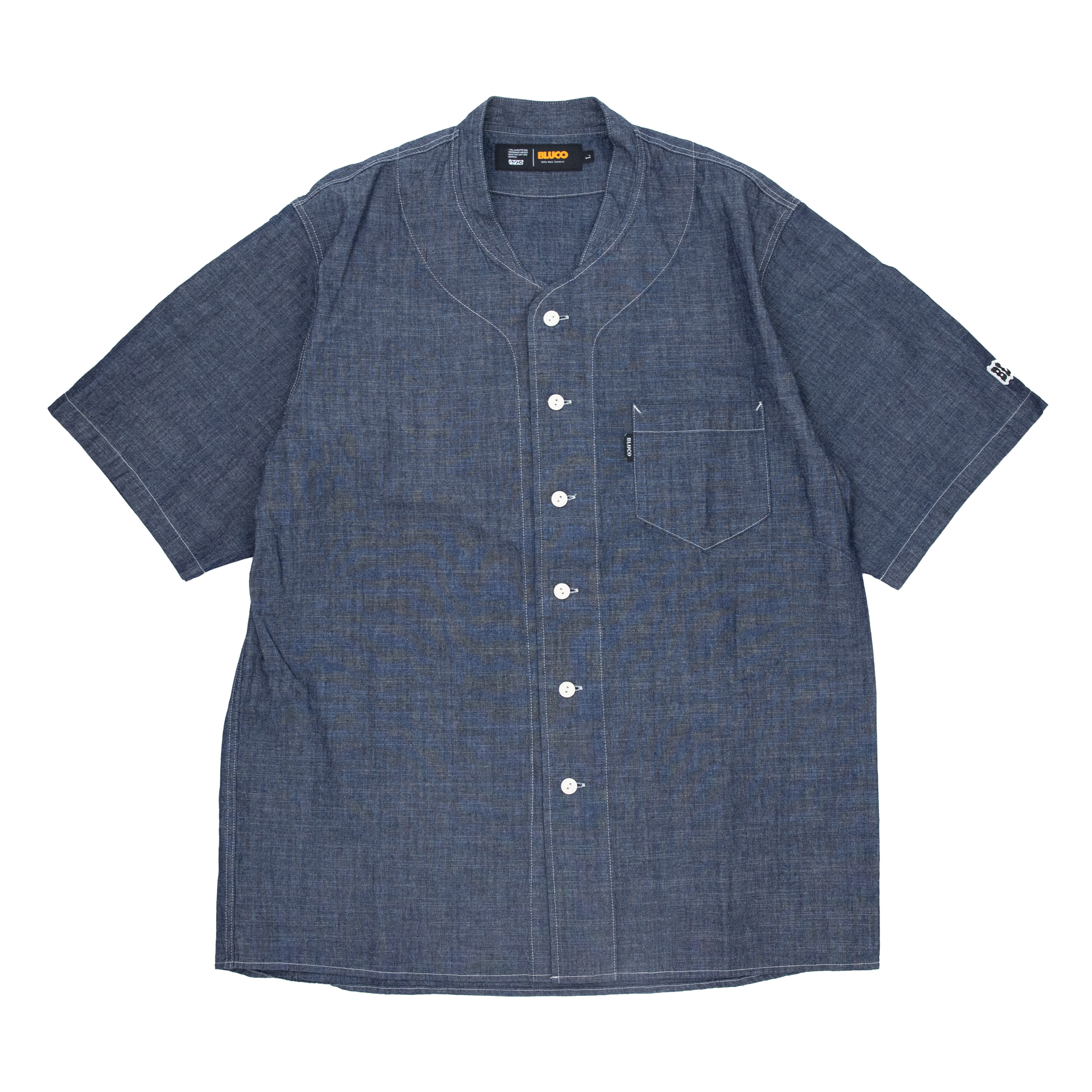CHAMBRAY WORK SHIRTS S/S / BLUCO - 画像 (6)