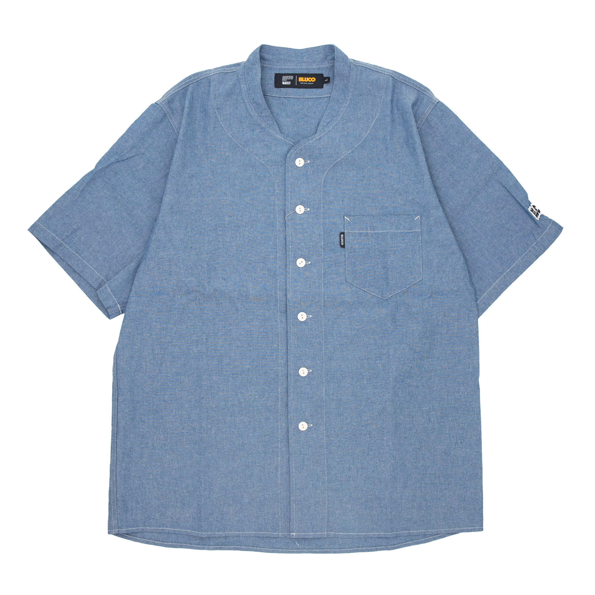 CHAMBRAY WORK SHIRTS S/S / BLUCO - 画像 (2)