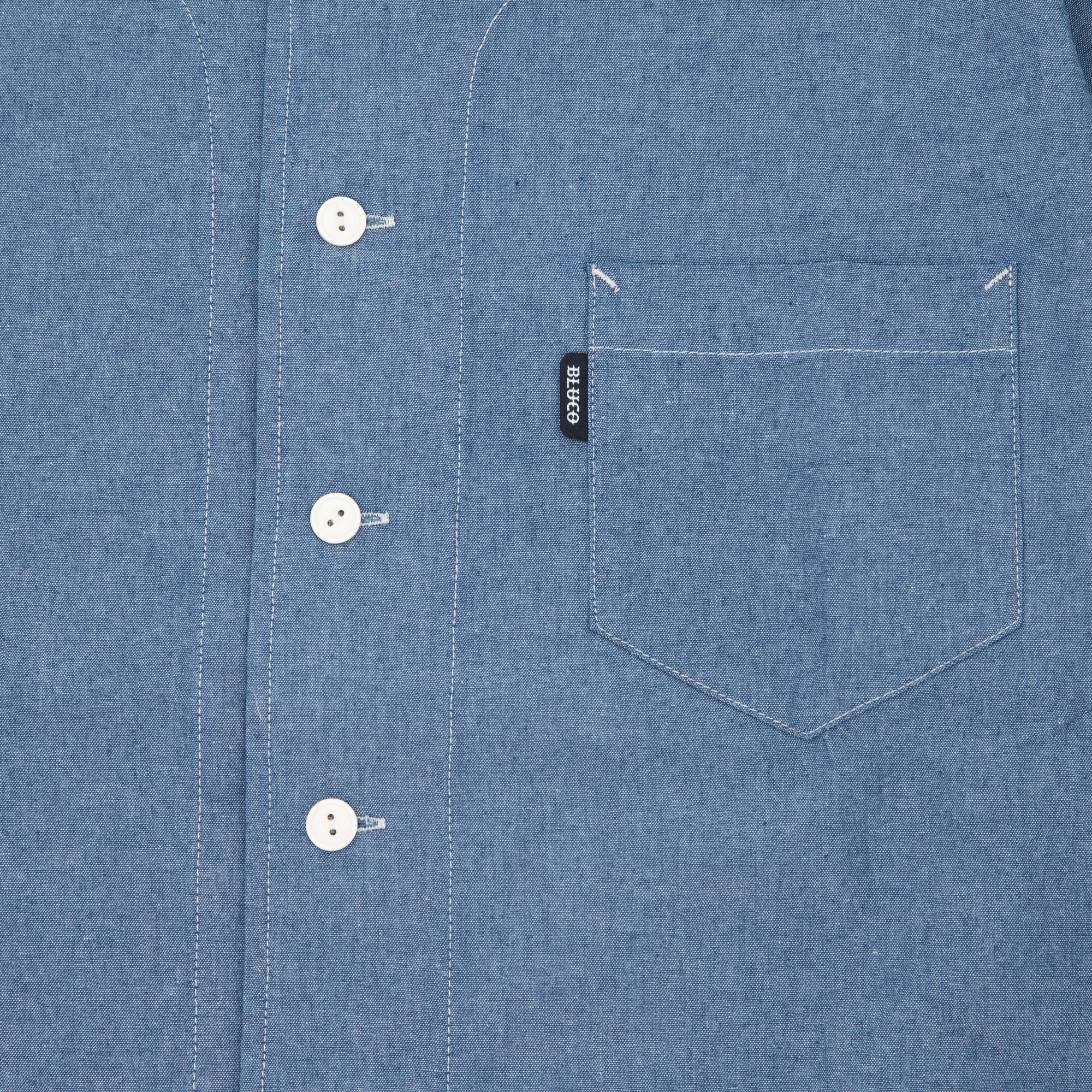 CHAMBRAY WORK SHIRTS S/S / BLUCO - 画像 (3)