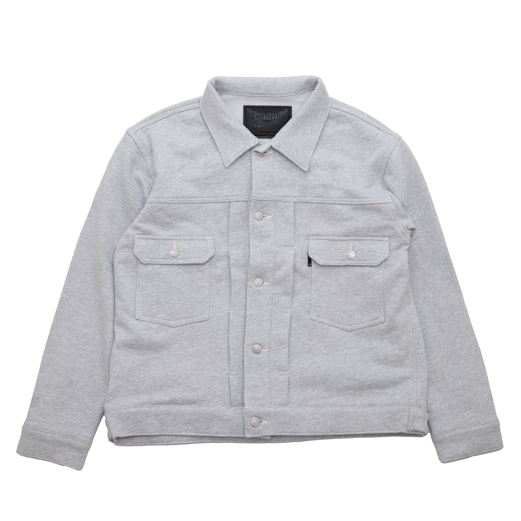 Pro Cotton Loopback Terry Sweat Trucker Jacket / RUSSELL × BerBerJin - 画像 (6)