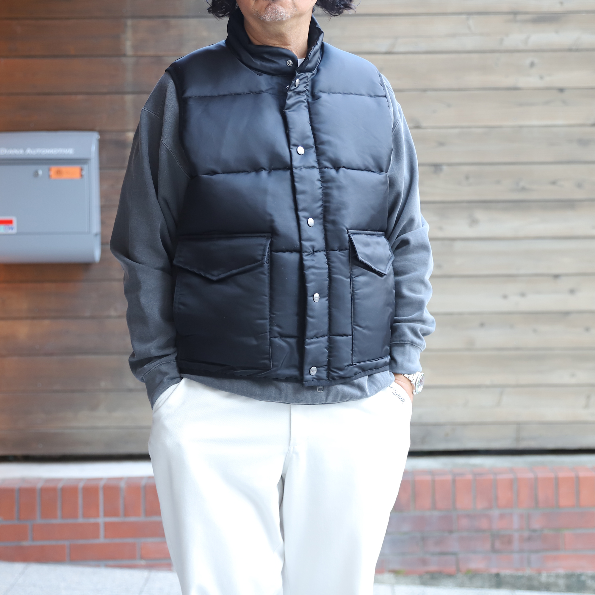 HEAVY NYLON PADDING VEST / BLUCO - 画像 (7)