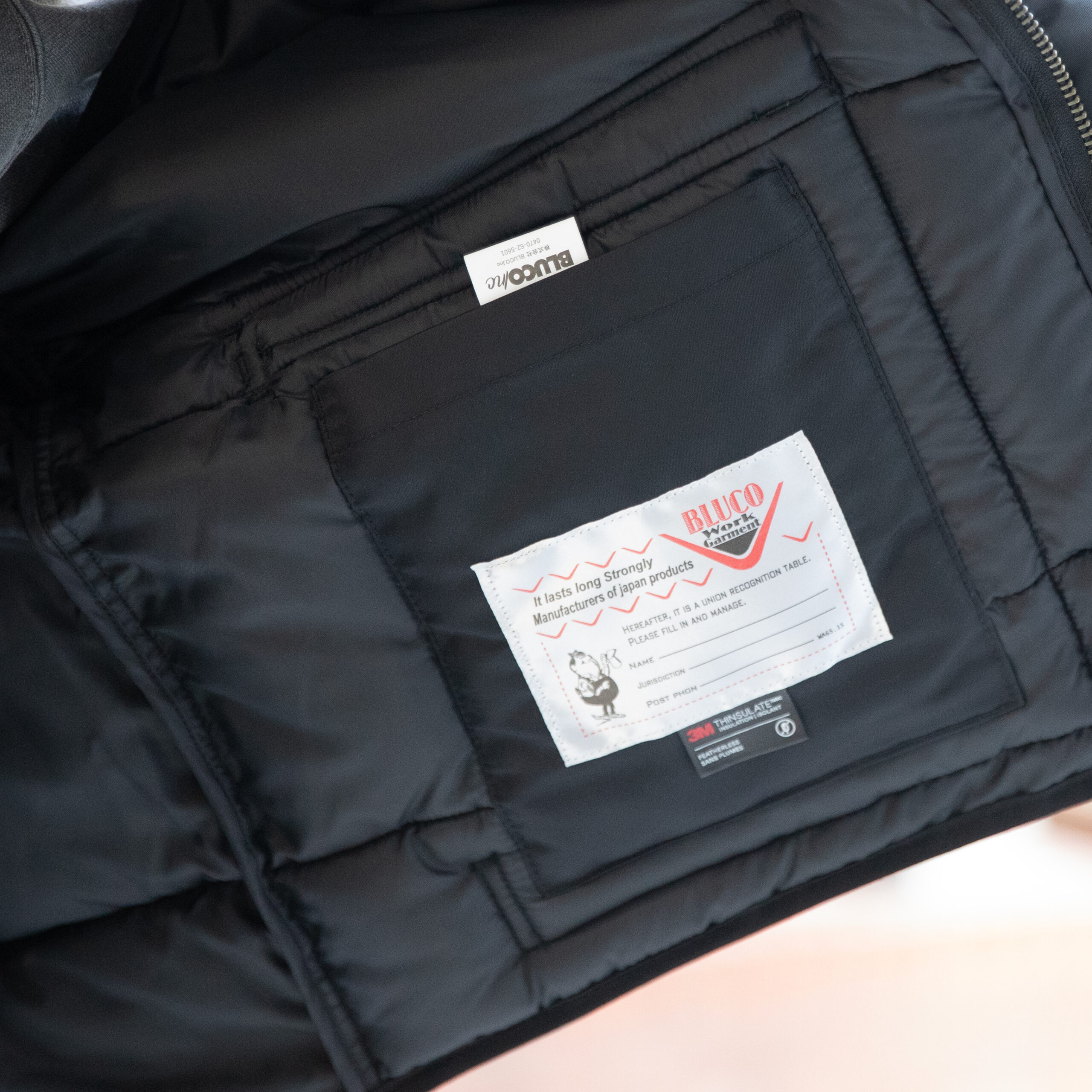 HEAVY NYLON PADDING VEST / BLUCO - 画像 (5)